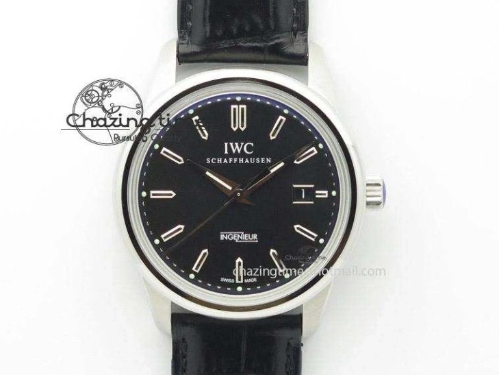 MIROTIME 1218 Portofino SCHAFFHAUSEN SS MKF 1:1 Best Edition Black Dial On Mesh Bracelet A Sporty 7342